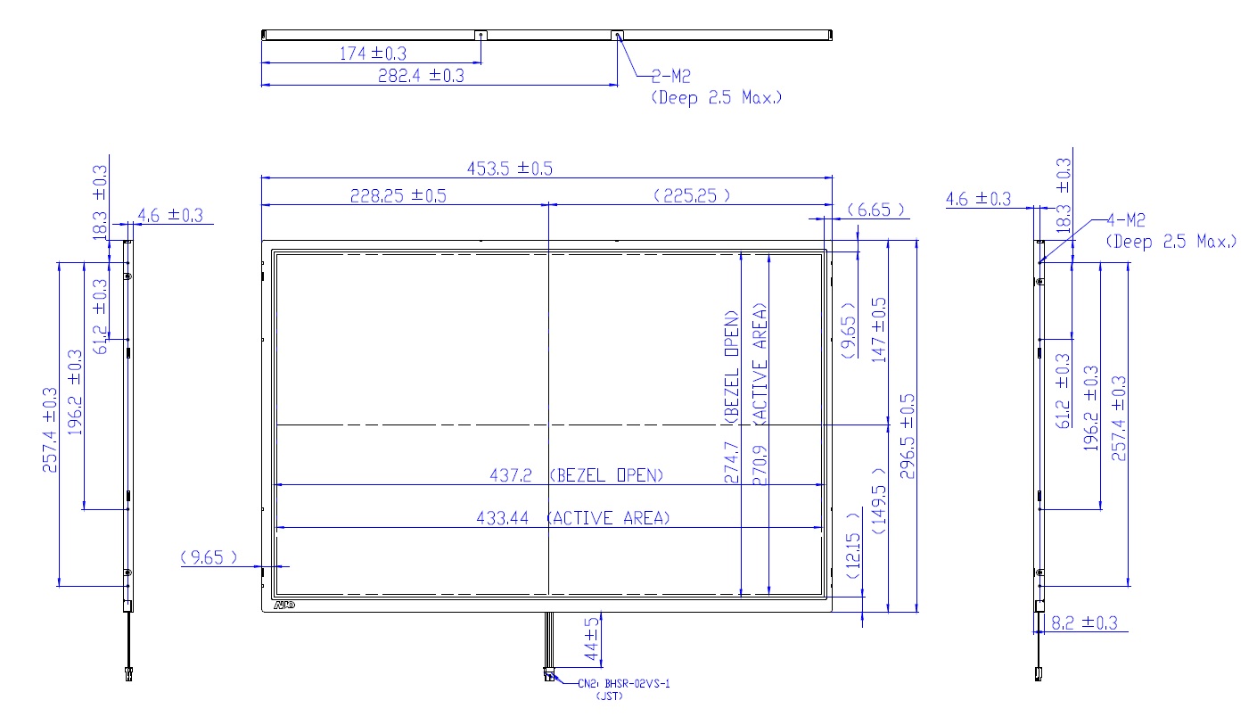 B201SW01 V0, 20.1� WSXGA+ Color TFT-LCD,